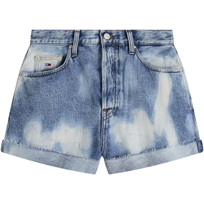 Женские джинсовые шорты с принтом Tommy Hilfiger, Denim Blue 1AB — фото 3