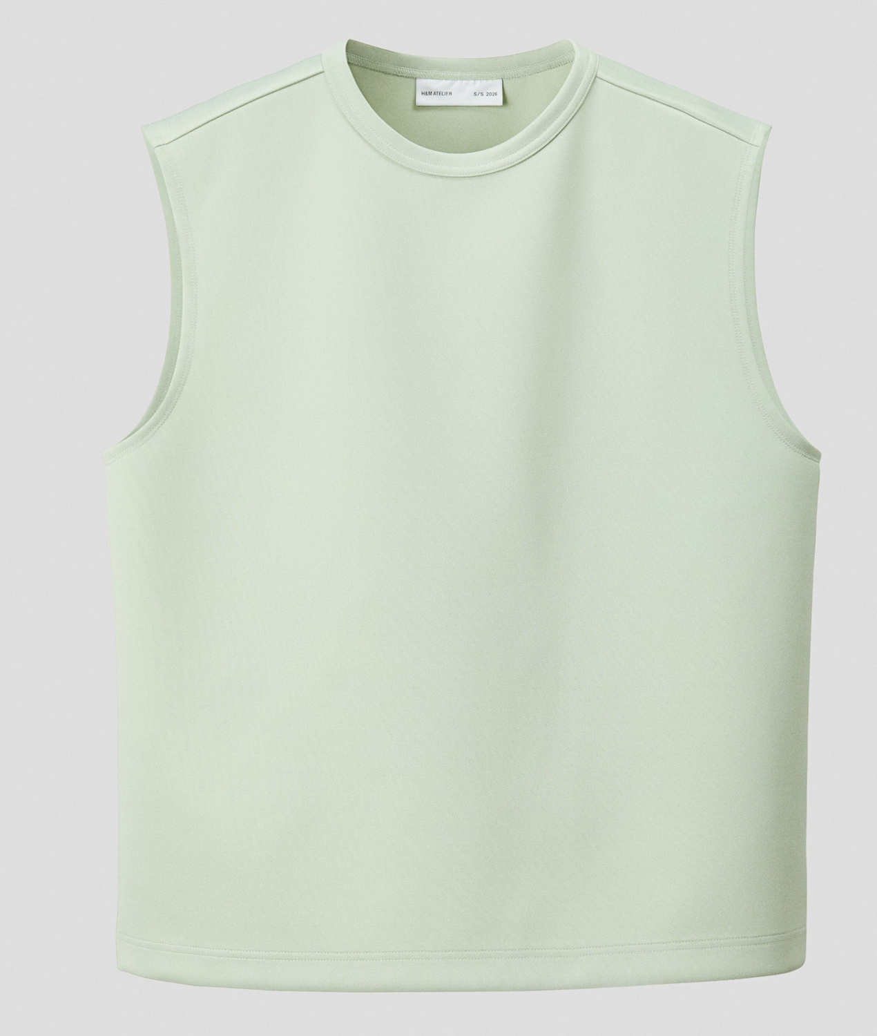 

Топ H&M Atelier Loose-Fit Scuba, светло-зеленый