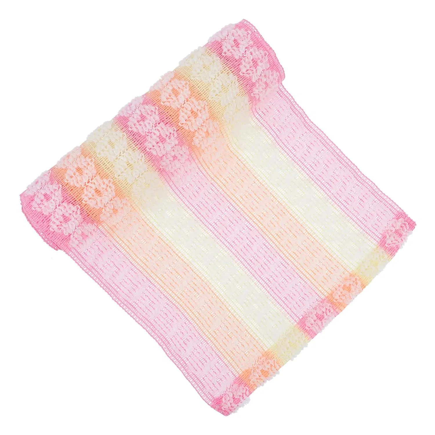 Мочалка для тела эксфолирующая, FRCOLOR, 3 шт, 105x20.5 см, Rosax3pcs