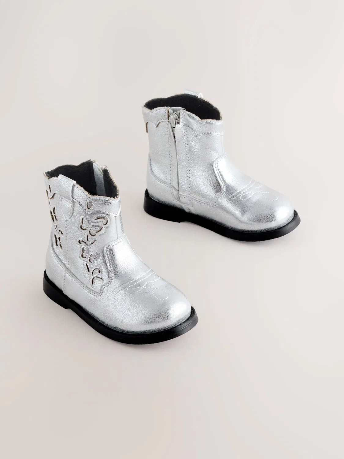 Сапоги казаки Next Silver Metallic, серебристый