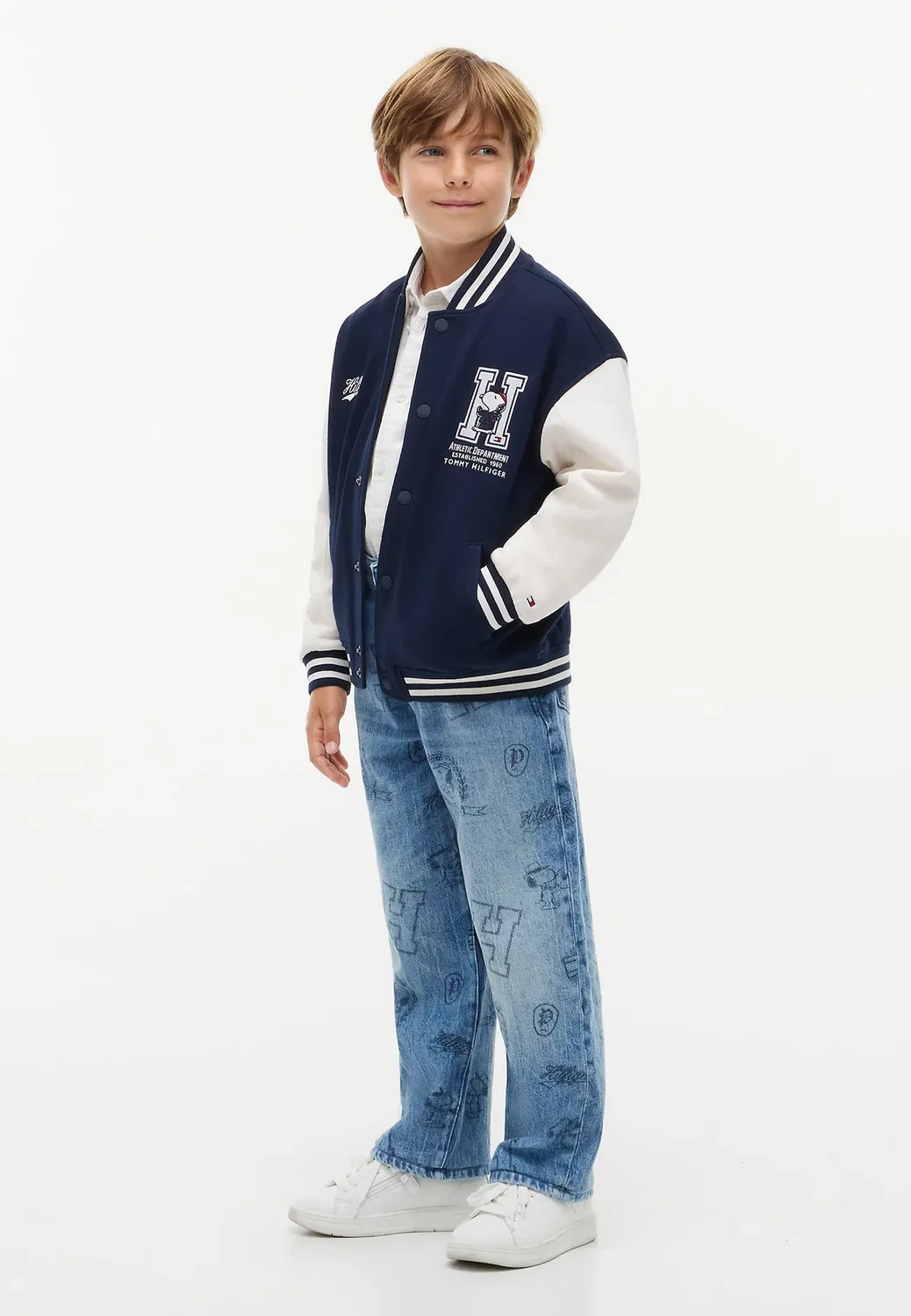 Куртка-Бомбер Peanuts унисекс - куртка-бомбер Tommy Hilfiger, Dark Blue — фото 3