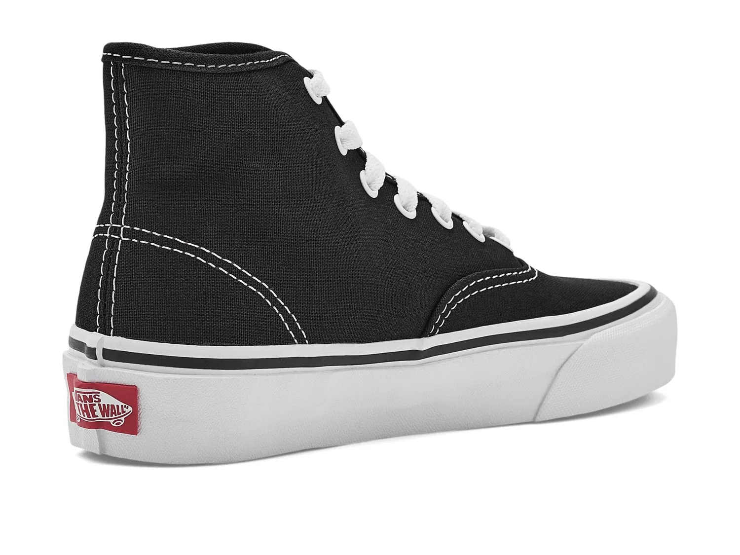 Кроссовки Authentic Hi 2.0 (для больших детей) Vans Kids, Black/True White — фото 4