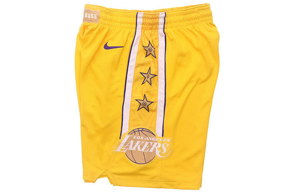 Шорты nba sw 19-20 la lakers swingman shorts yellow Nike, желтый — фото 3