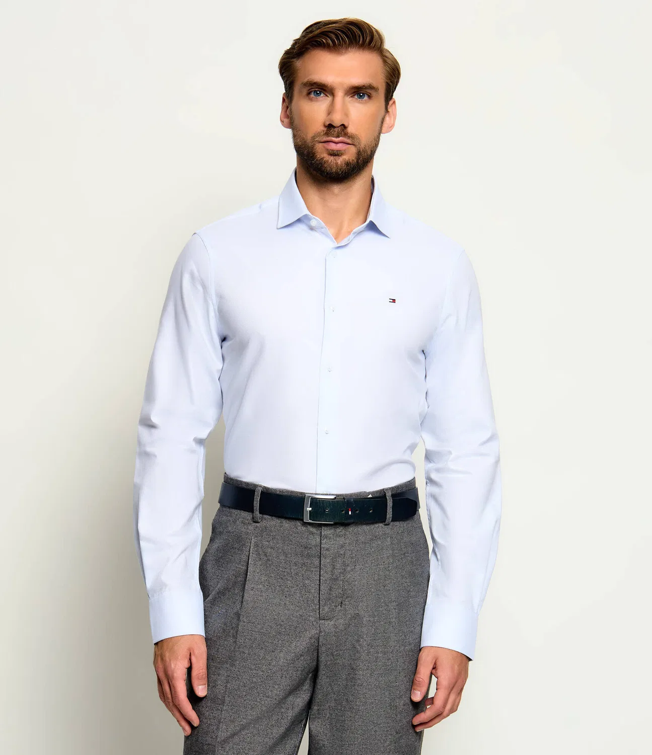 Рубашка с жаккардовым узором Tommy Hilfiger, Azzurro