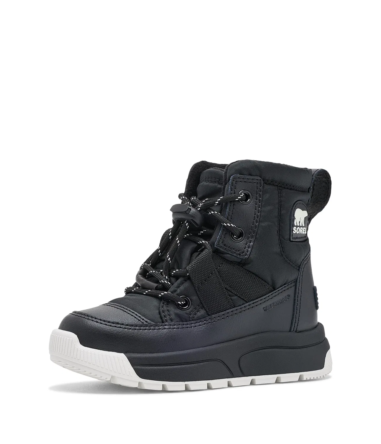 Водонепроницаемые ботинки Whitney III Mid Waterproof (для маленьких детей) Sorel Kids, Black/Black