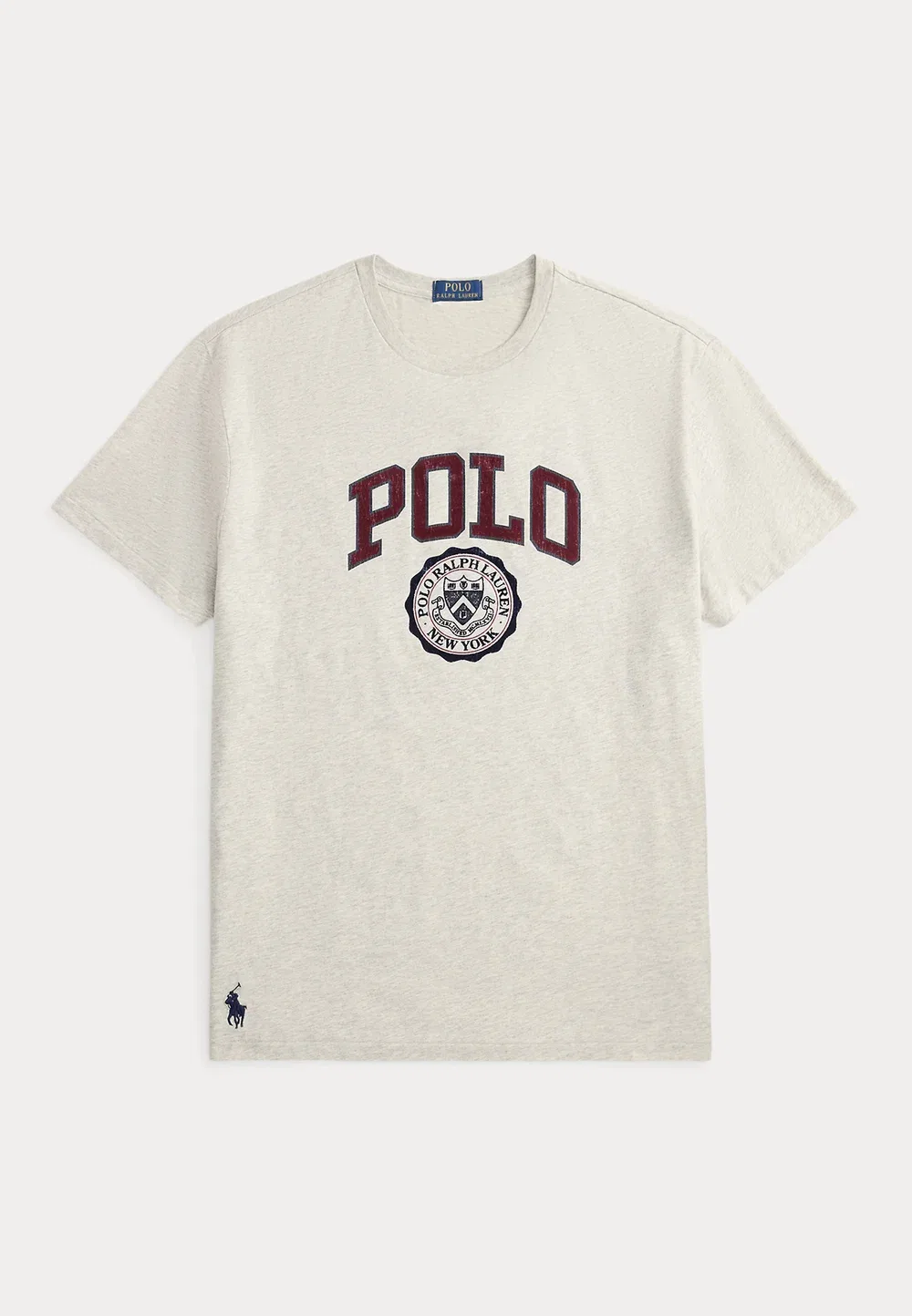 Футболка с принтом Polo Ralph Lauren, Lt Sport Heather — фото 4
