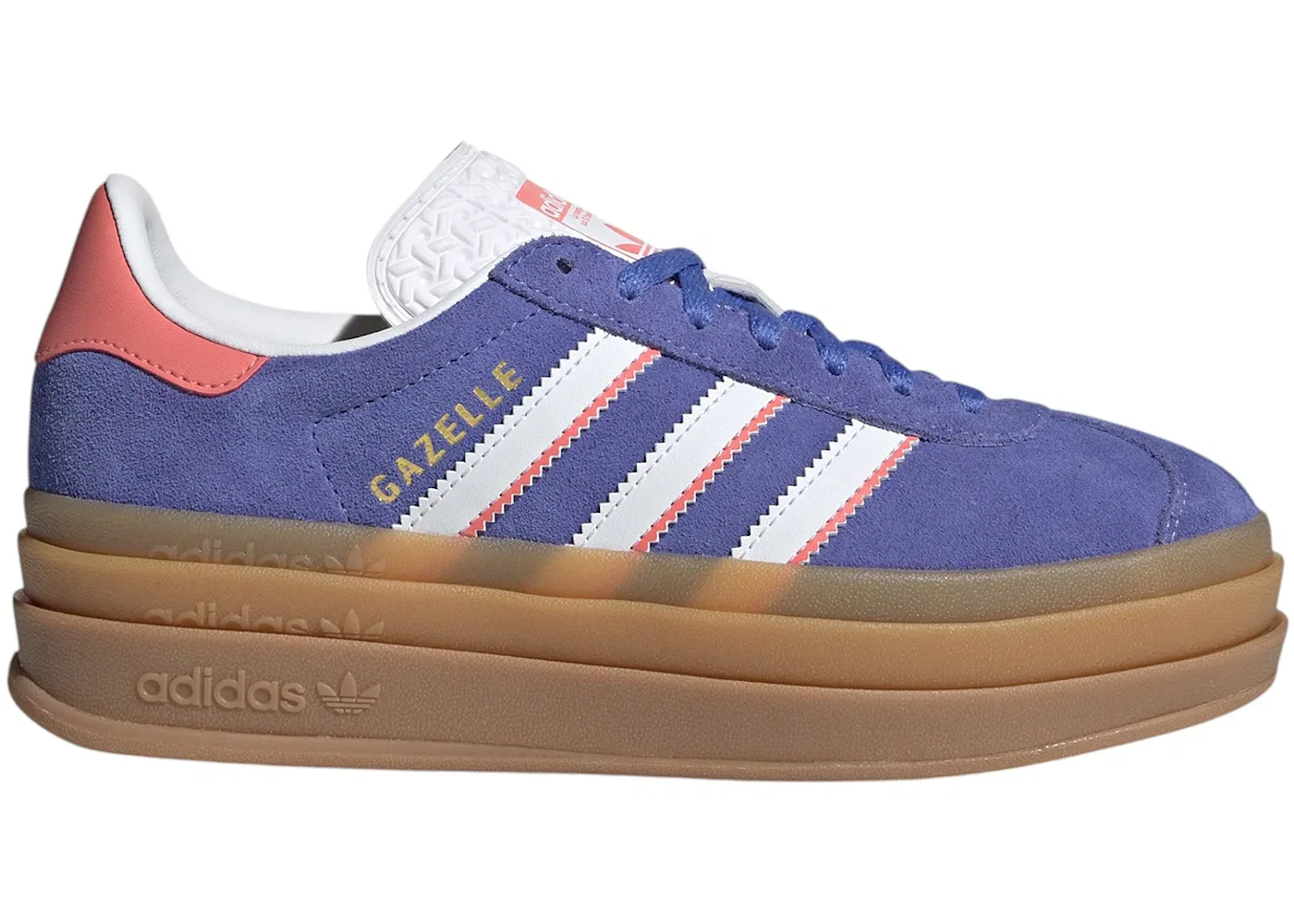 Детские кроссовки lifestyle Adidas Gazelle Bold, Real Lilac/Cloud White/Gold Metallic