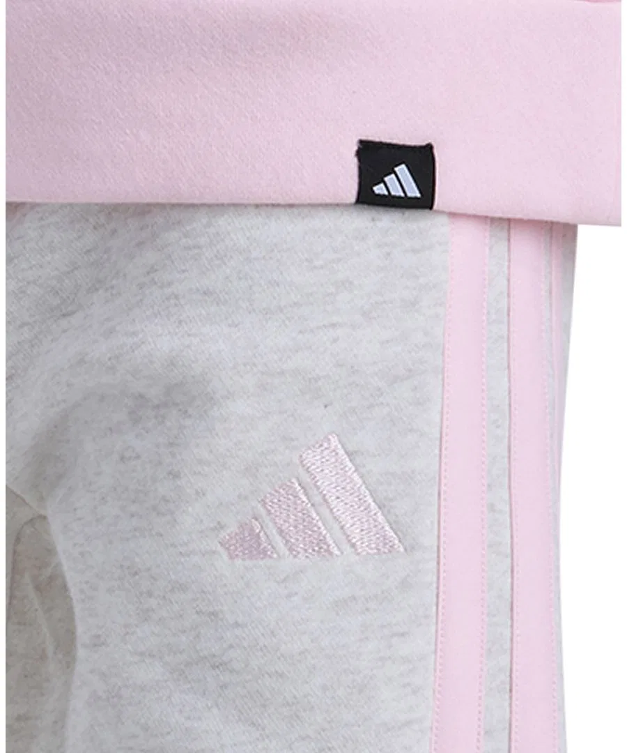 Детский комплект из худи и джоггеров с капюшоном, с длинным рукавом adidas, Distilled Pink — фото 4