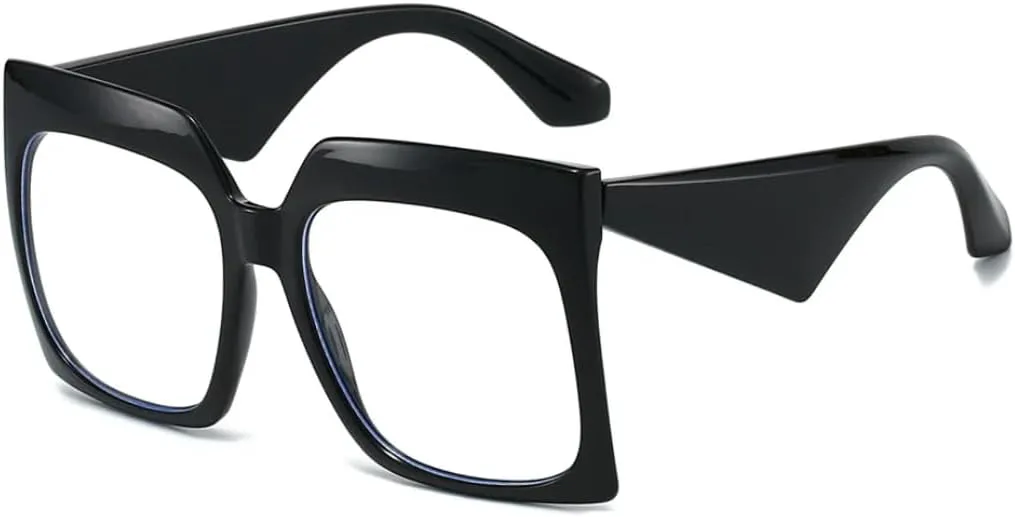 

Солнцезащитные очки с защитой UV400 | Увеличенная легкая оправа | Для женщин и мужчин | Для занятий спортом на открытом воздухе и вождения DSVIGF, Black Clear