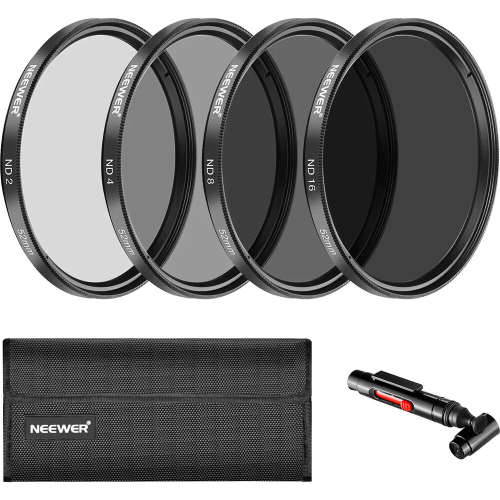 

Набор фильтров Neewer ND Filter Kit (82mm, 1, 2, 3, 4-Stop) 66601954