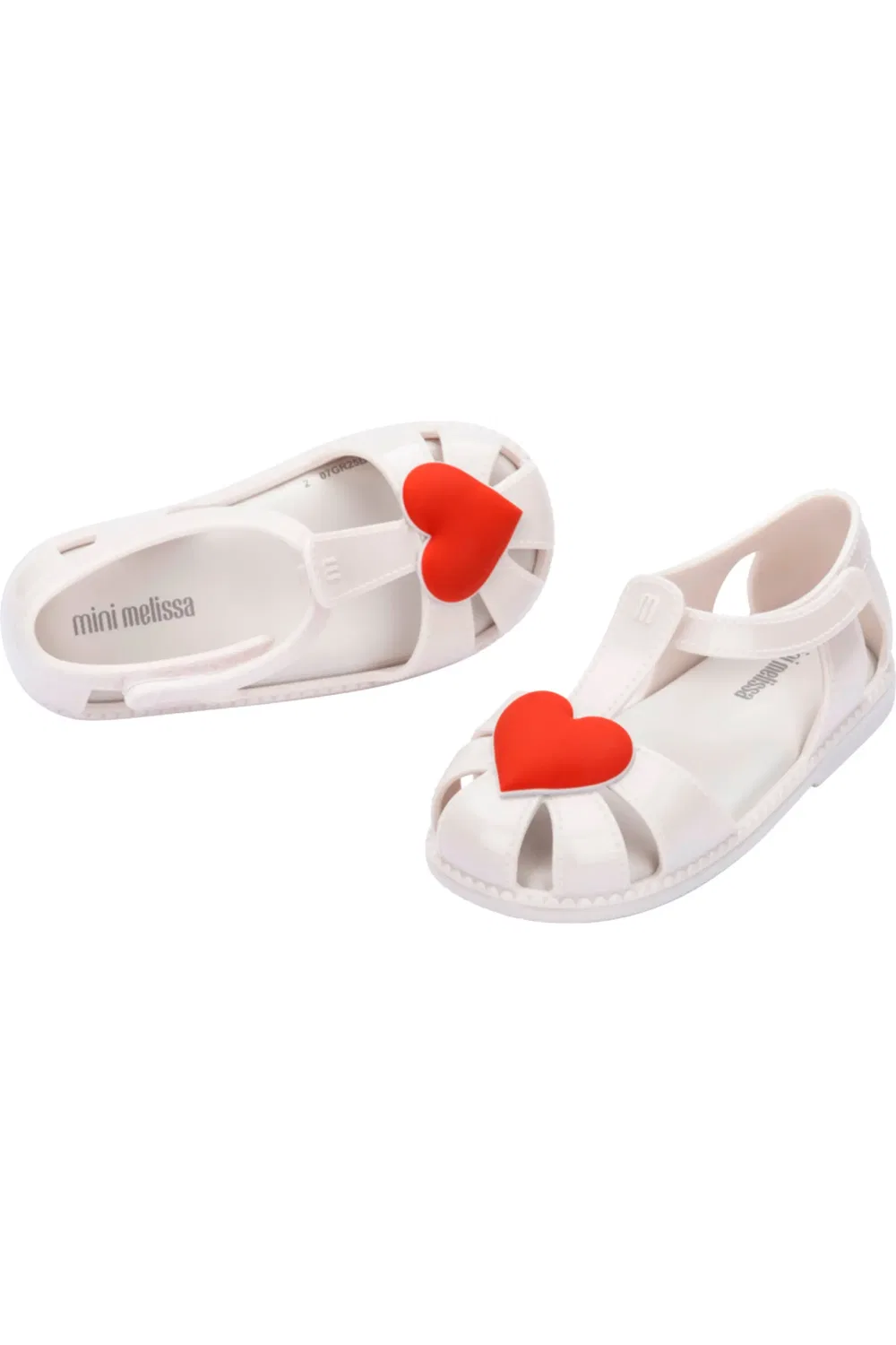 Сандалии детские на мягкой подошве Hip Heart Mini Melissa, White Metallic — фото 4