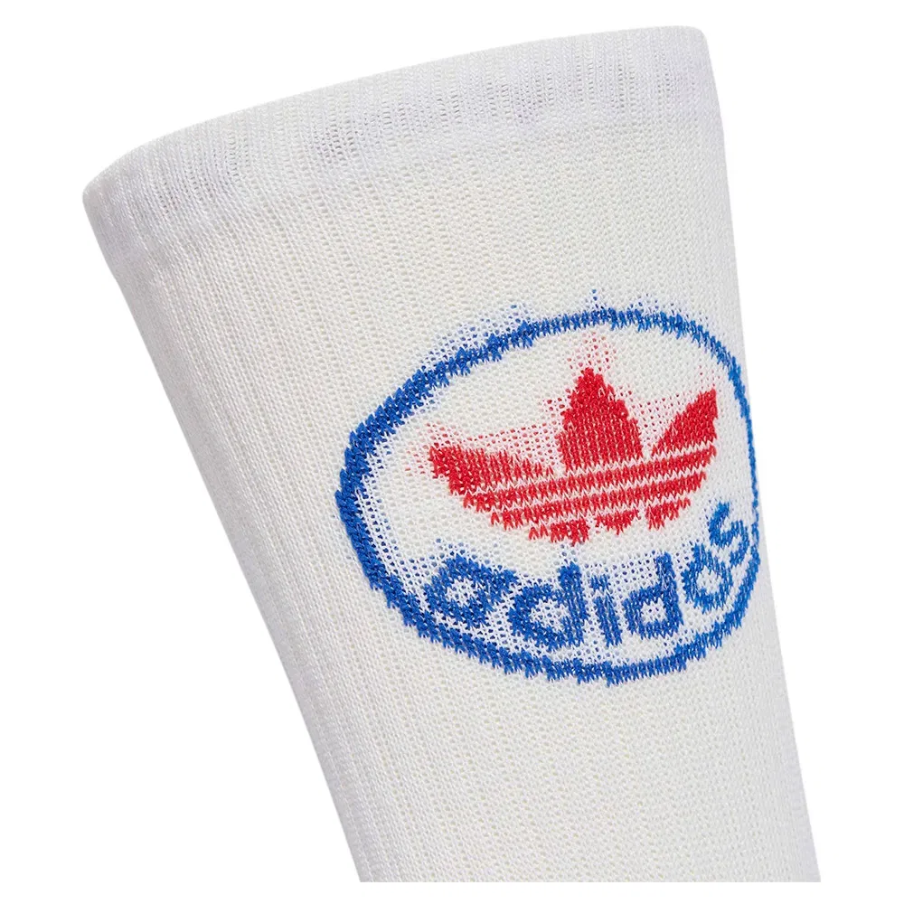 Женские носки с принтом Trefoil Adidas Originals, Black — фото 4