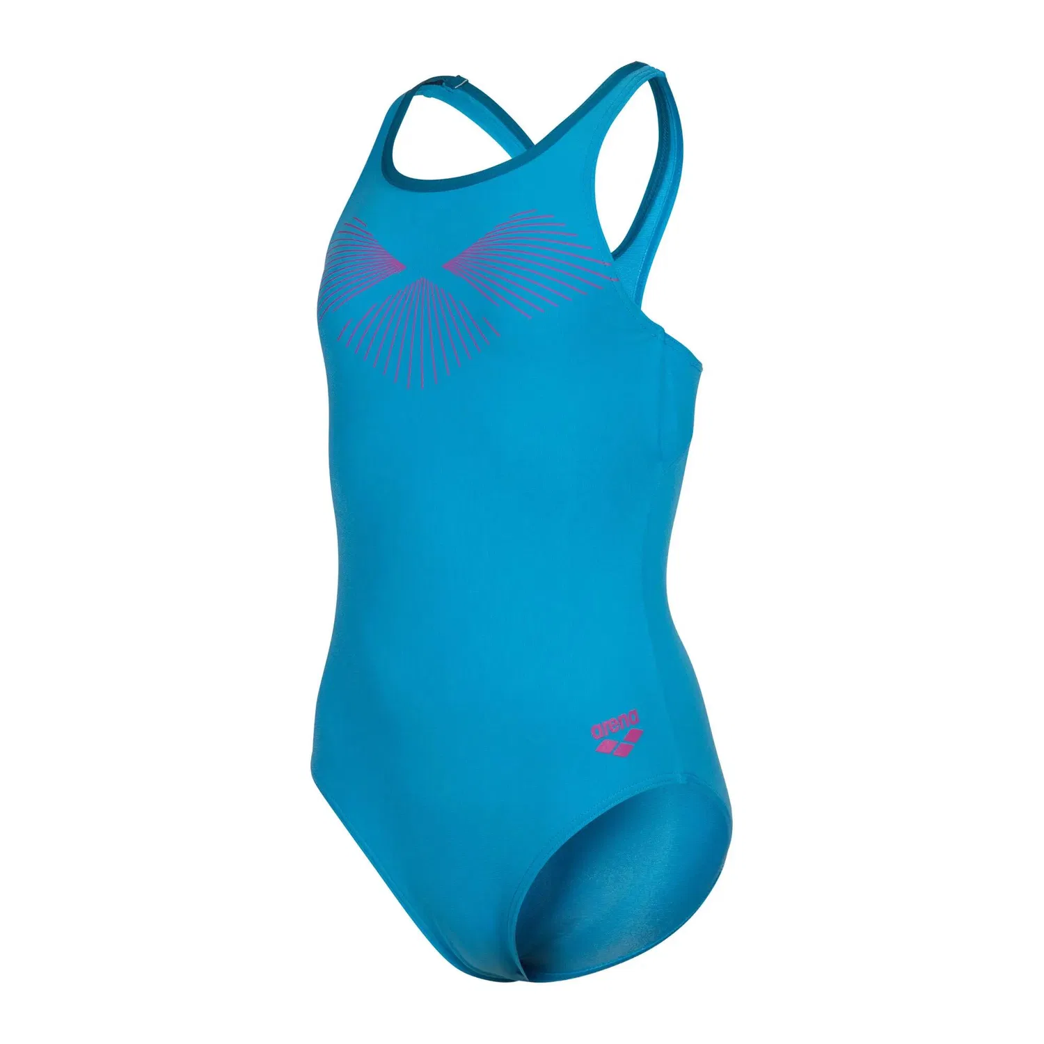 Детский купальник для девочек с широкими бретелями Bay Swimsuit Swim Pro Back Arena, Turkis Konigsblau — фото 3