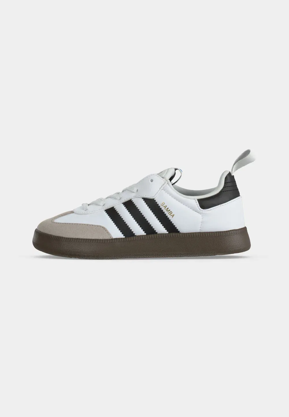 Кроссовки Samba Quickon унисекс Adidas Originals, Footwear White/Core Black/Gold-Coloured Metallic — фото 2