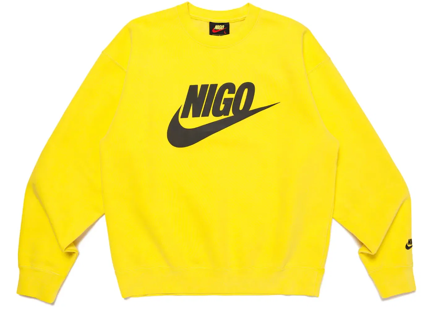 Мужской свитшот из флиса Nike x Nigo NRG Fleece Crew Nike, Yellow