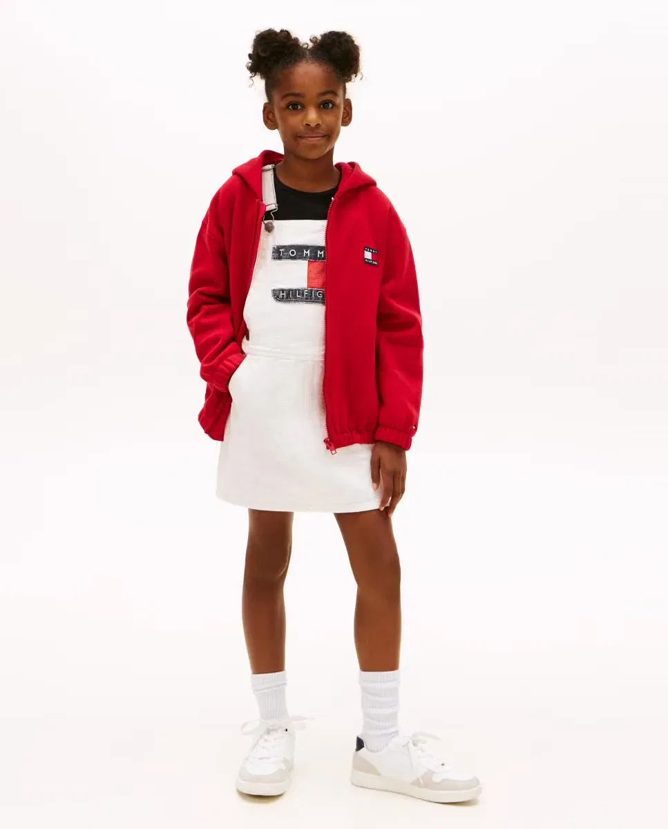 Детский комбинезон-сарафан для девочек с вышивкой Tommy Hilfiger, Blanco