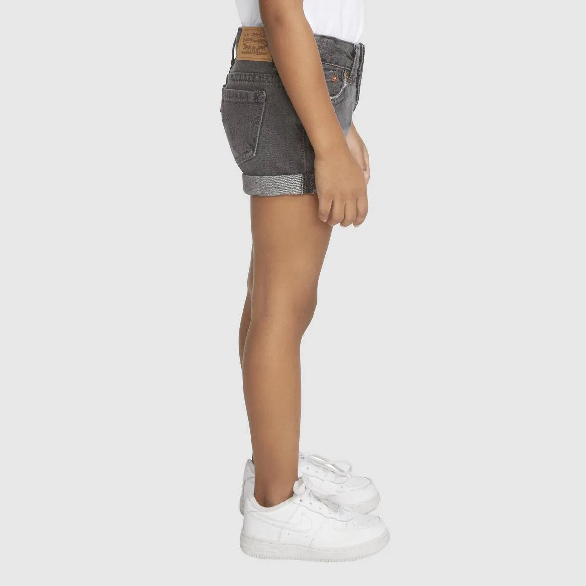 Короткие шорты для девочек 2-4 лет Levi's, Arya - Dark Wash — фото 3