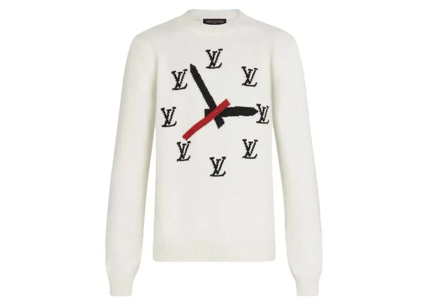 Мужской свитер с интарсией Louis Vuitton, White
