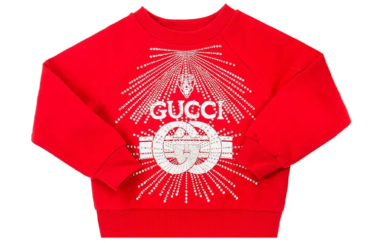 Детское худи с круглым вырезом Moderate, GUCCI, Red