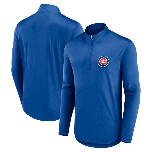 

Толстовка Men's Fanatics Branded Royal Chicago Cubs Quarterback Quarter-Zip Unbranded