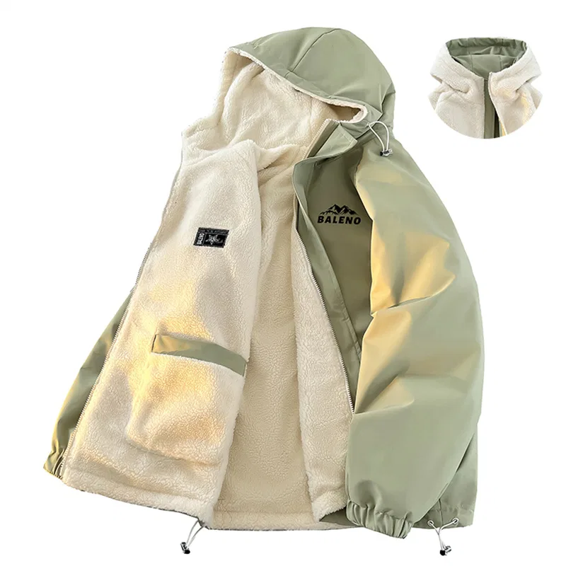 Пуховик детский с капюшоном двусторонний BALENO, Gray Green