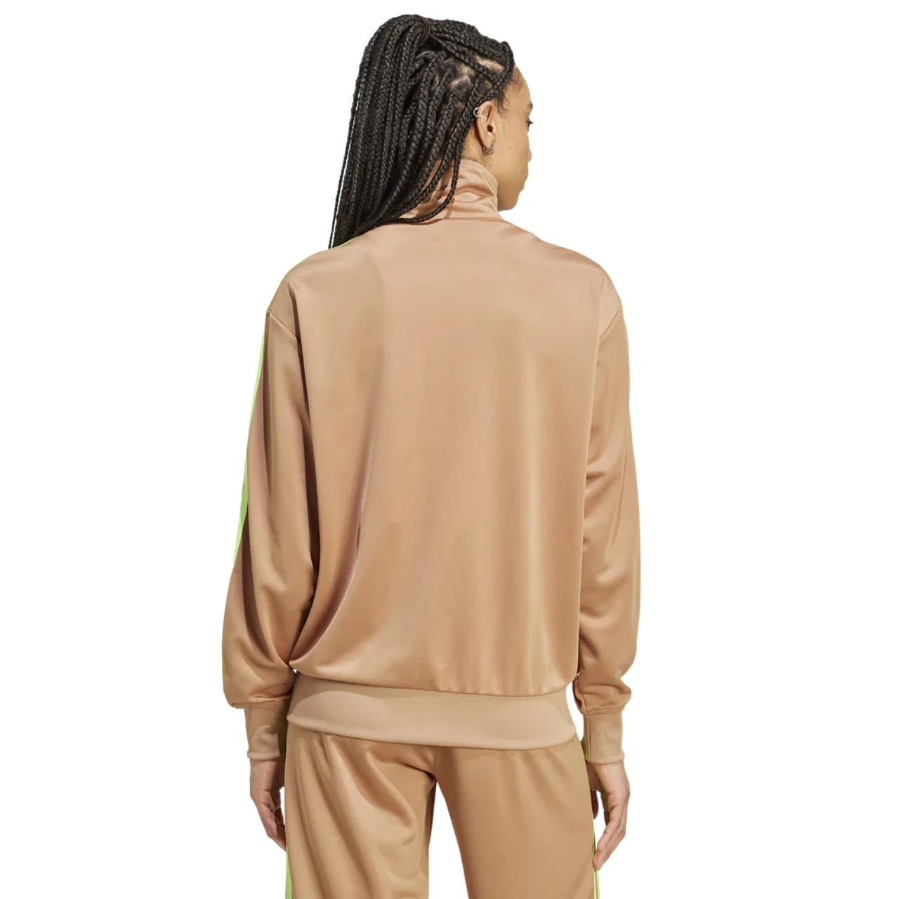 Женская куртка Firebird Track Top Adidas, цвет Cardboard/Signal Green — фото 2