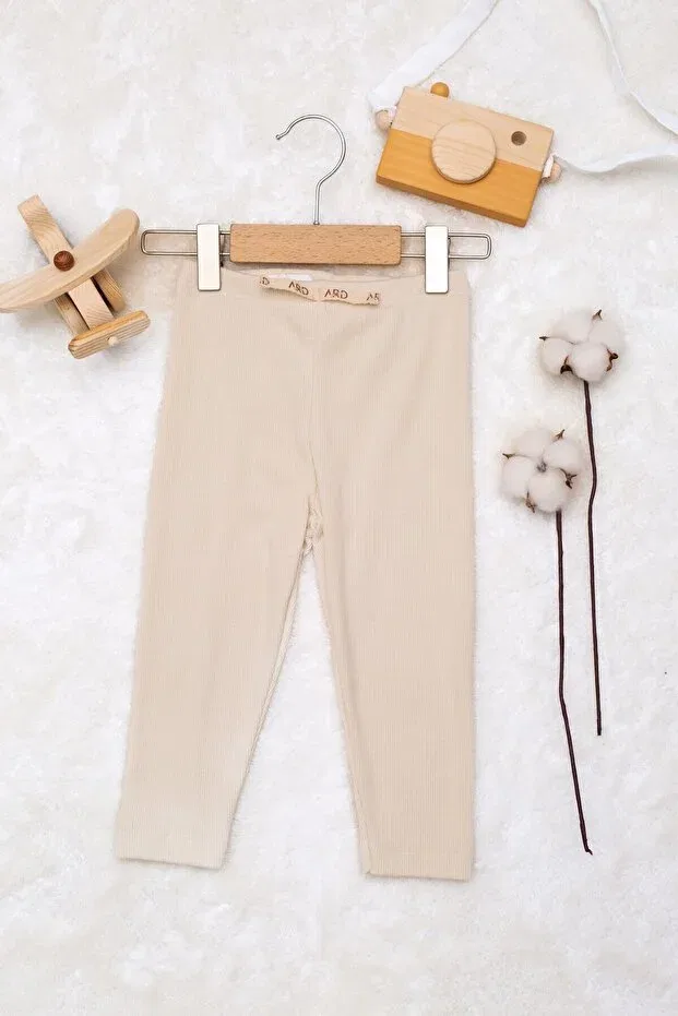 Детские леггинсы для девочек трикотажные Ardbaby, Beige