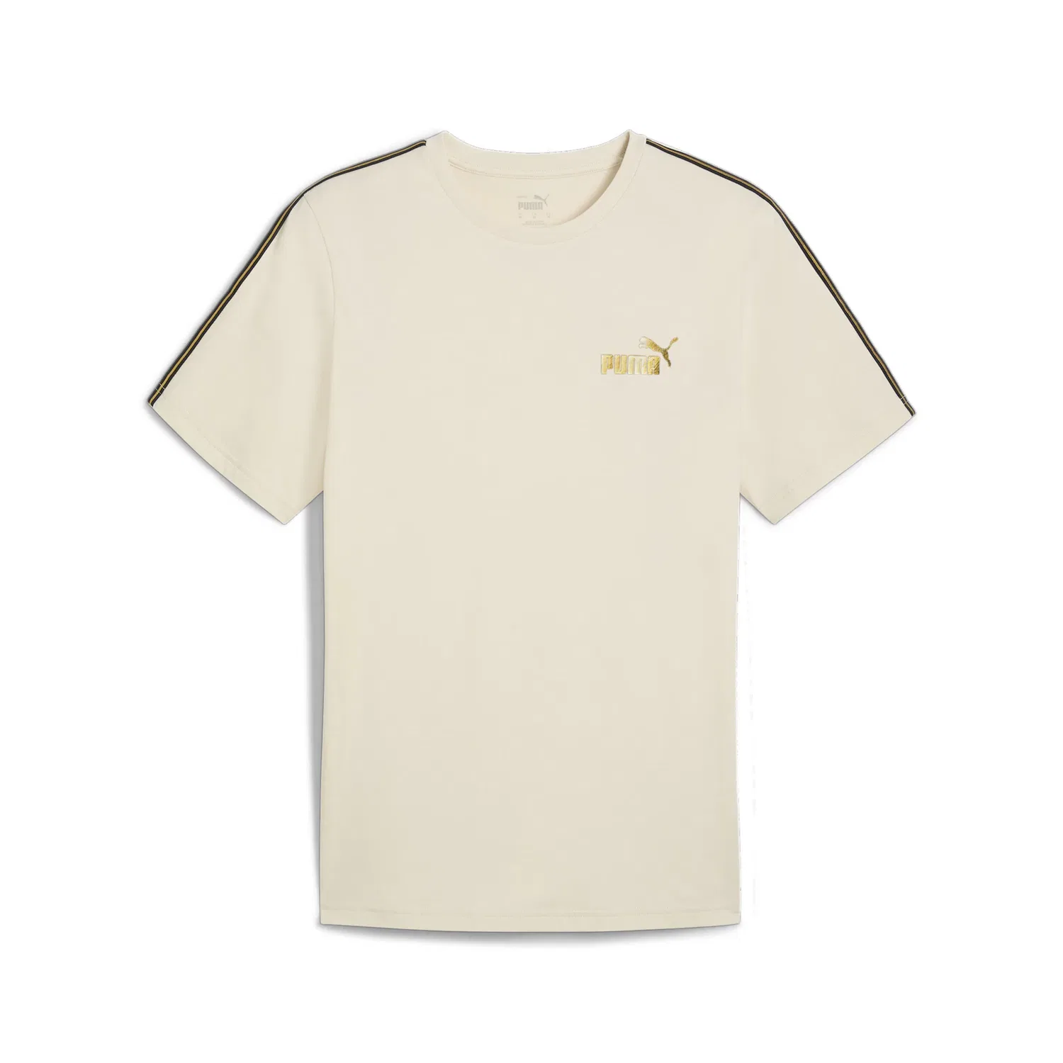 Детская хлопковая футболка regular fit PUMA, Alpine Snow — фото 4