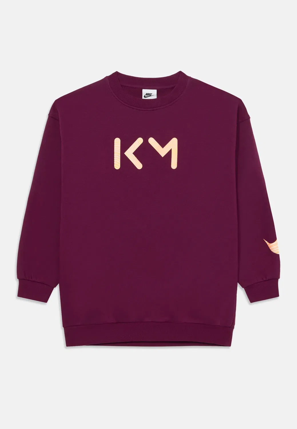 Толстовка унисекс с символикой клуба Килиана Мбаппе Nike Performance, Bordeaux/Orange Pulse