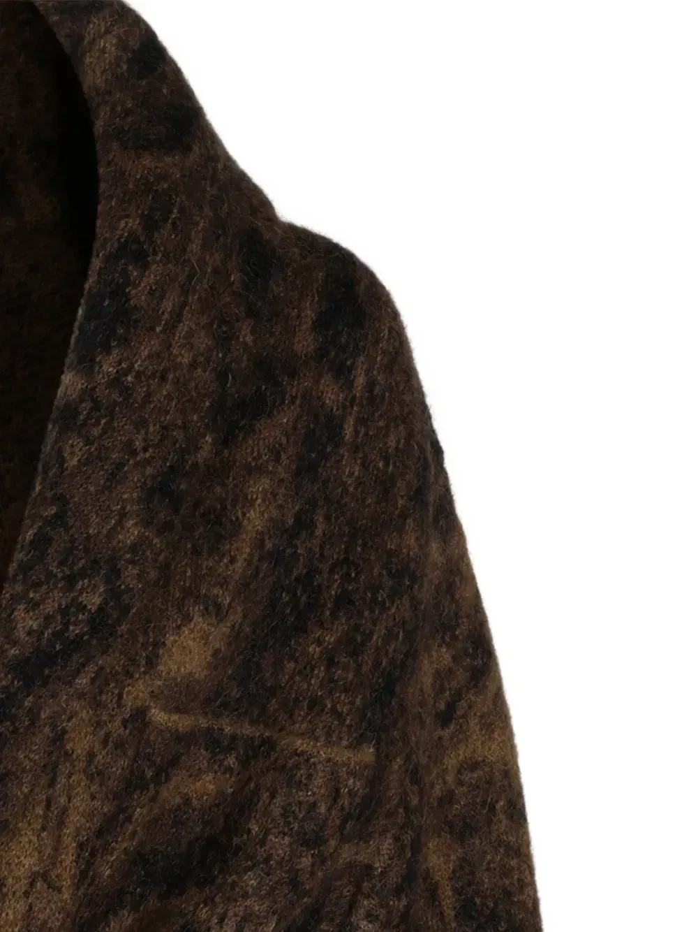 Кардиган с леопардовым принтом и поясом ETRO, коричневый — фото 3