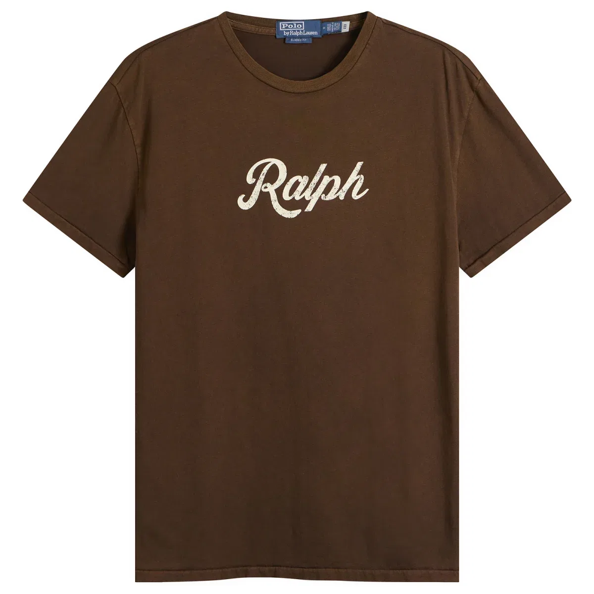 Футболка хлопковая с принтом Authentic Logo Polo Ralph Lauren, Copper Brown
