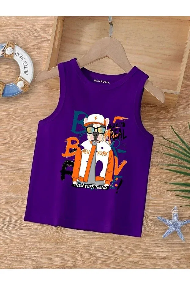 Детская футболка для девочек с принтом Cartoon character printed Benroma, Purple