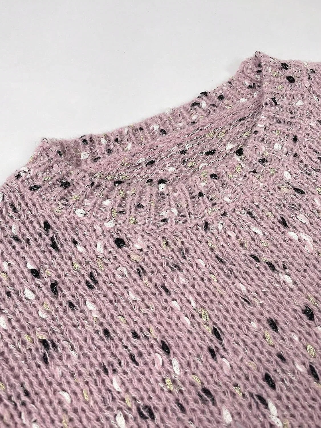 Женский свитшот оверсайз с круглым вырезом, Rib-Knit, мультиколор — фото 3