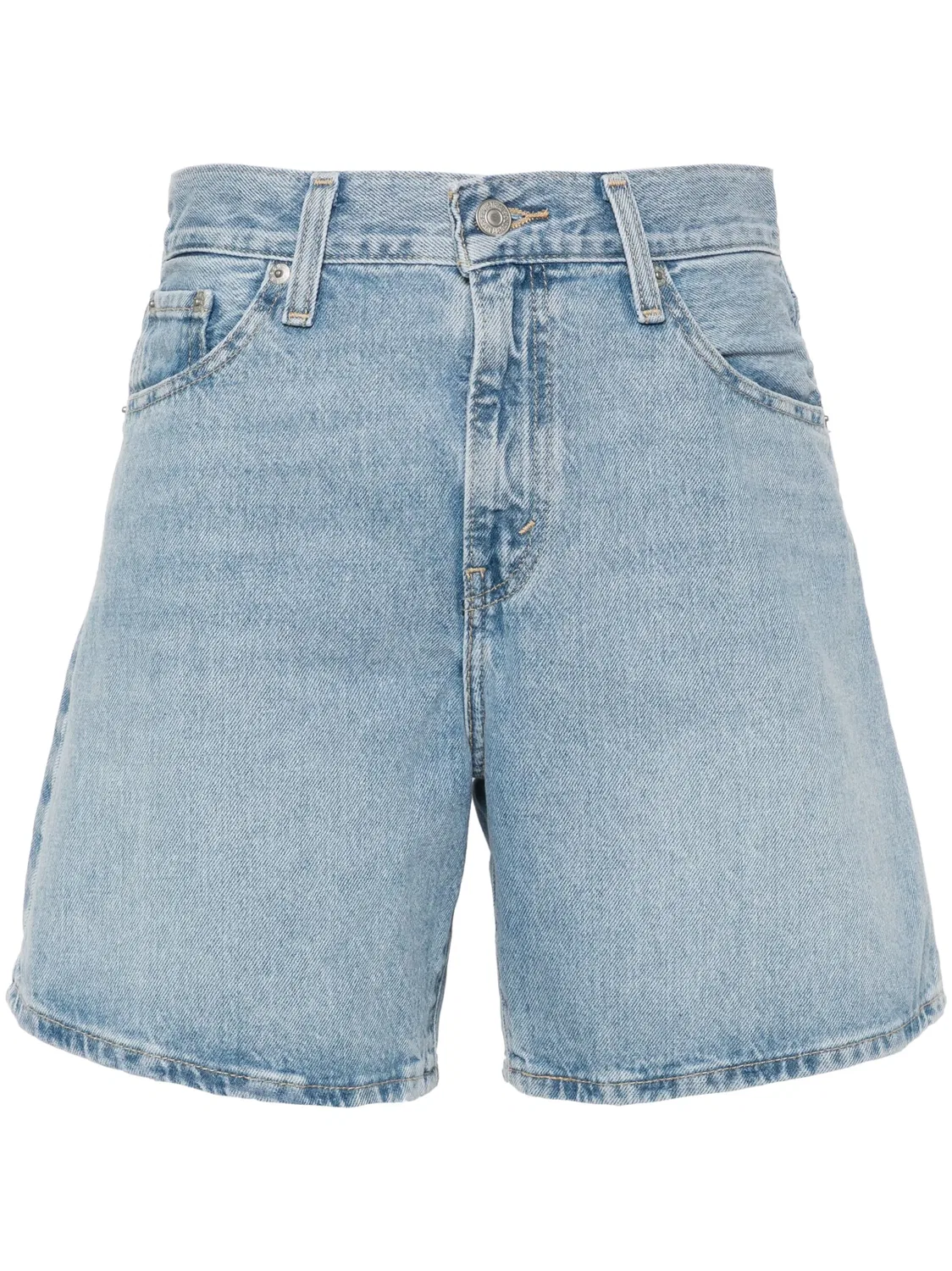Шорты из денима с завышенной талией Levi's, голубой