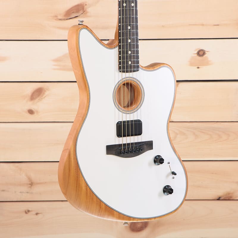 

Fender American Acoustasonic Jazzmaster — Arctic White — US229091