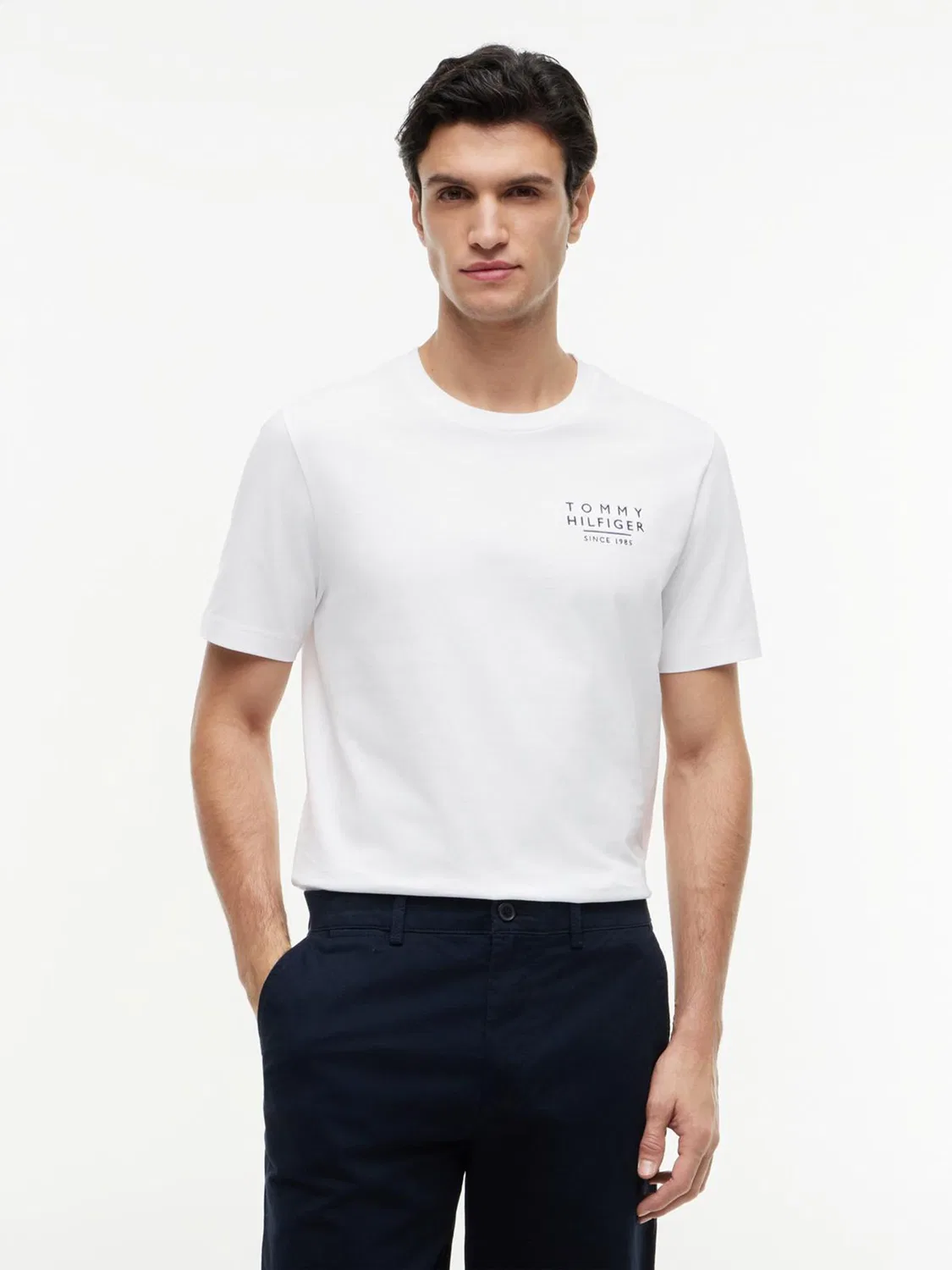Футболка с принтом Wavy Flag Tommy Hilfiger, белый