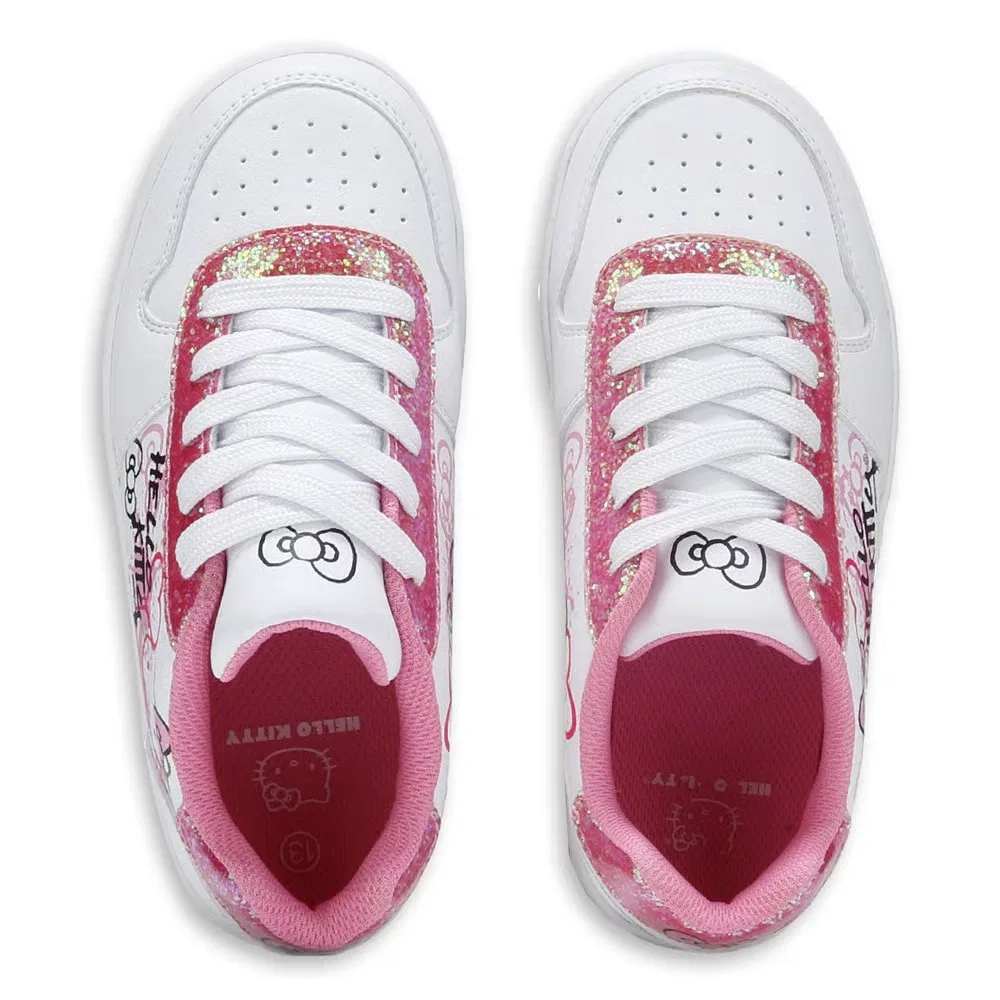 Детские кроссовки Hello Kitty, Pink/White Glitter — фото 4