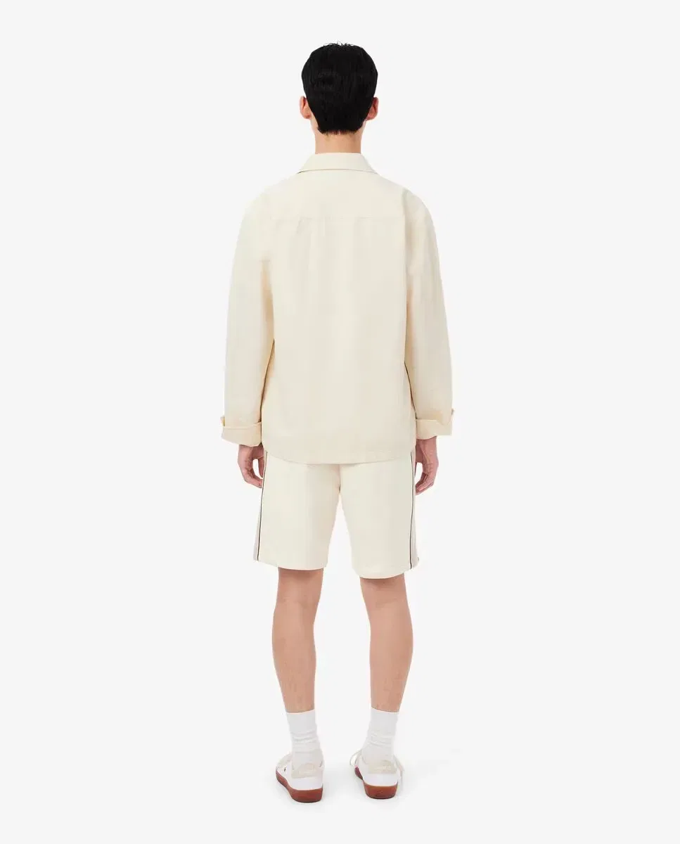 Мужские шорты из футера с цветными блоками Lacoste, Beige — фото 2