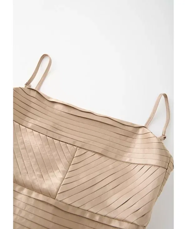 Детское платье для девочек плиссированное Jasmine Marlo Kids, Biscuit — фото 3