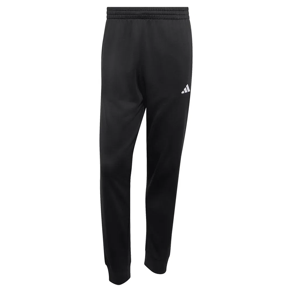 Мужской спортивный костюм из футера с принтом 3 Stripes Adidas, Black — фото 4