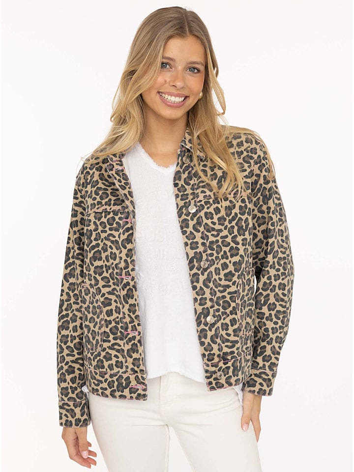 

Zwillingsherz Джинсовая куртка бежево-светло-коричневого цвета