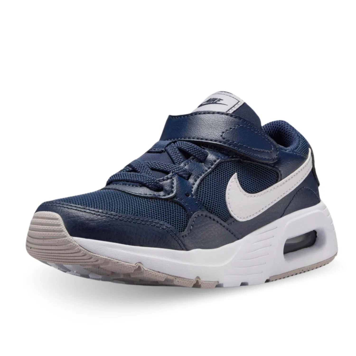 Детские кроссовки для мальчиков с воздушной подушкой Air Max Sc NIKE, Midnight Navy Barely Grape White