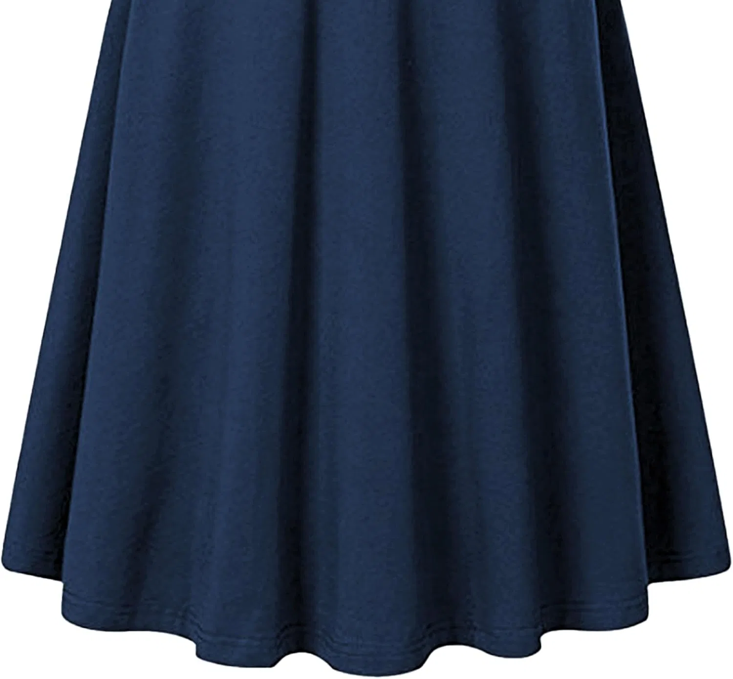Женское платье миди A-силуэта с плиссировкой, Navy Blue — фото 3