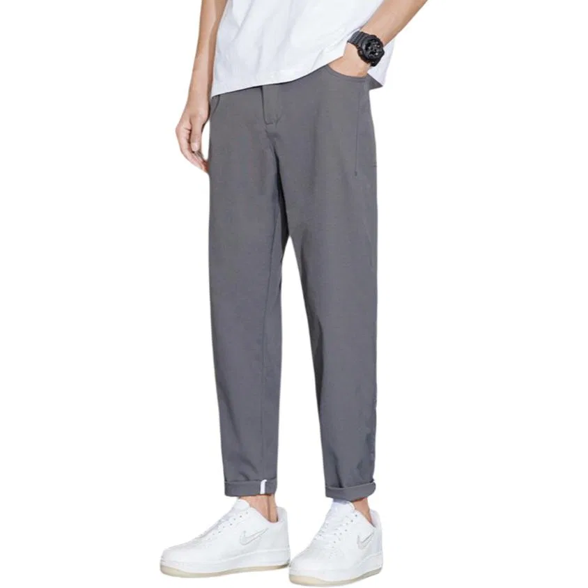 Детские брюки повседневные прямого кроя Tonlion, Dark Gray