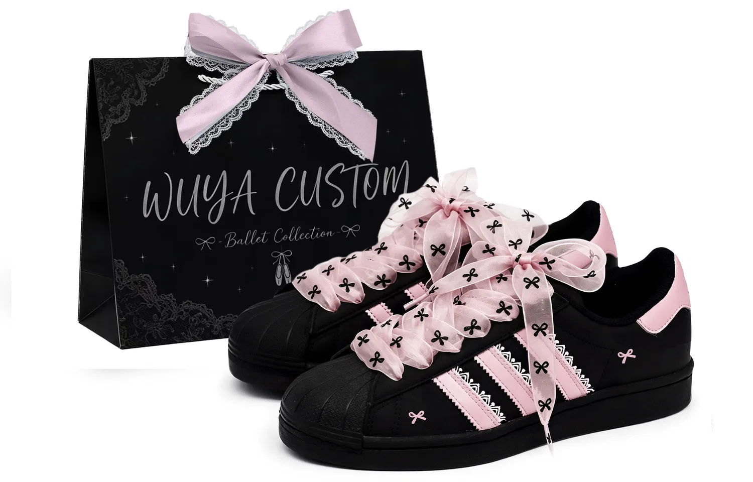 Детские кроссовки-скейтборд с низким верхом Adidas Originals Superstar 2, Цвет Black Pink