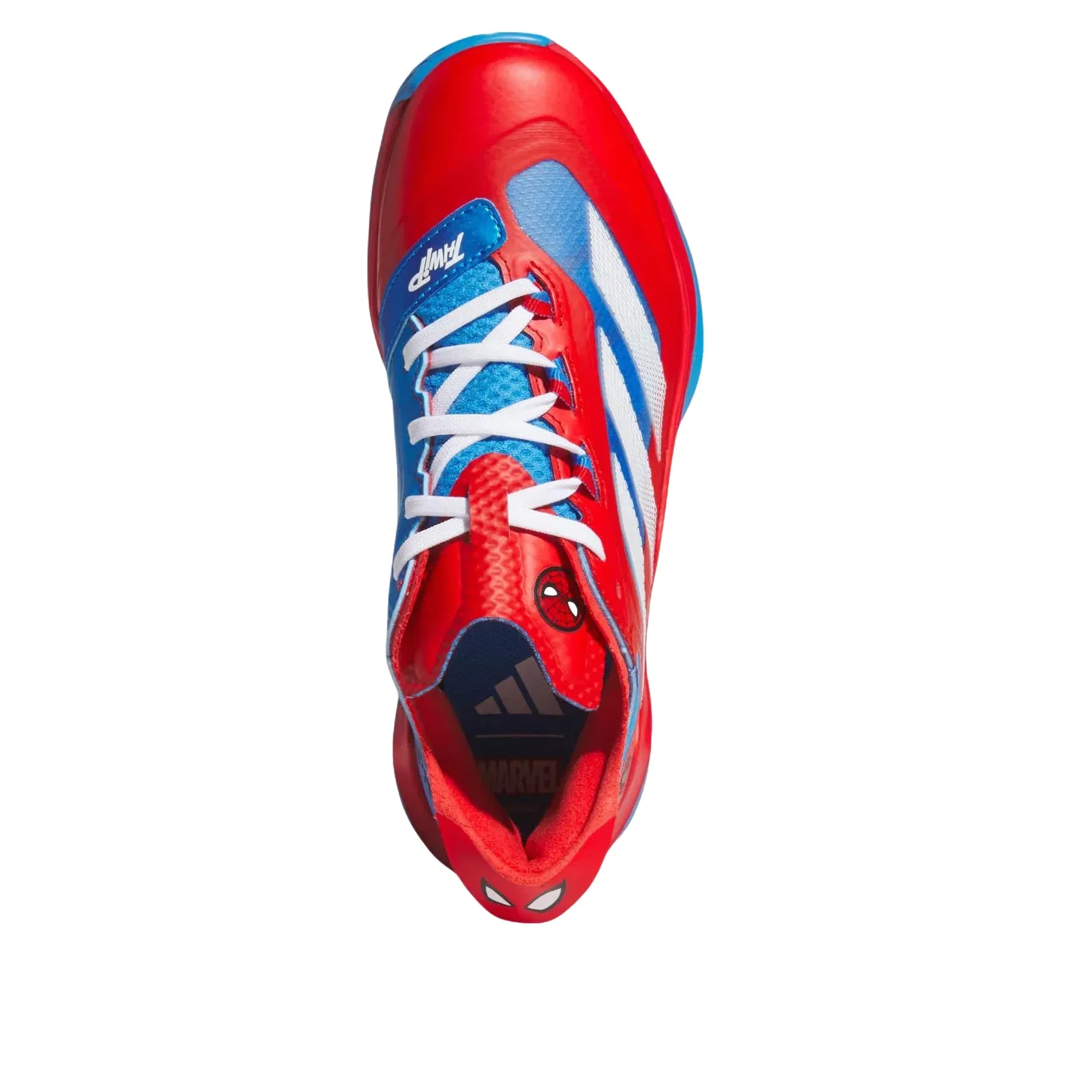 Детские кроссовки для бейсбола с принтом Spider-Man Adidas Adizero Impact Turf, Красный — фото 2