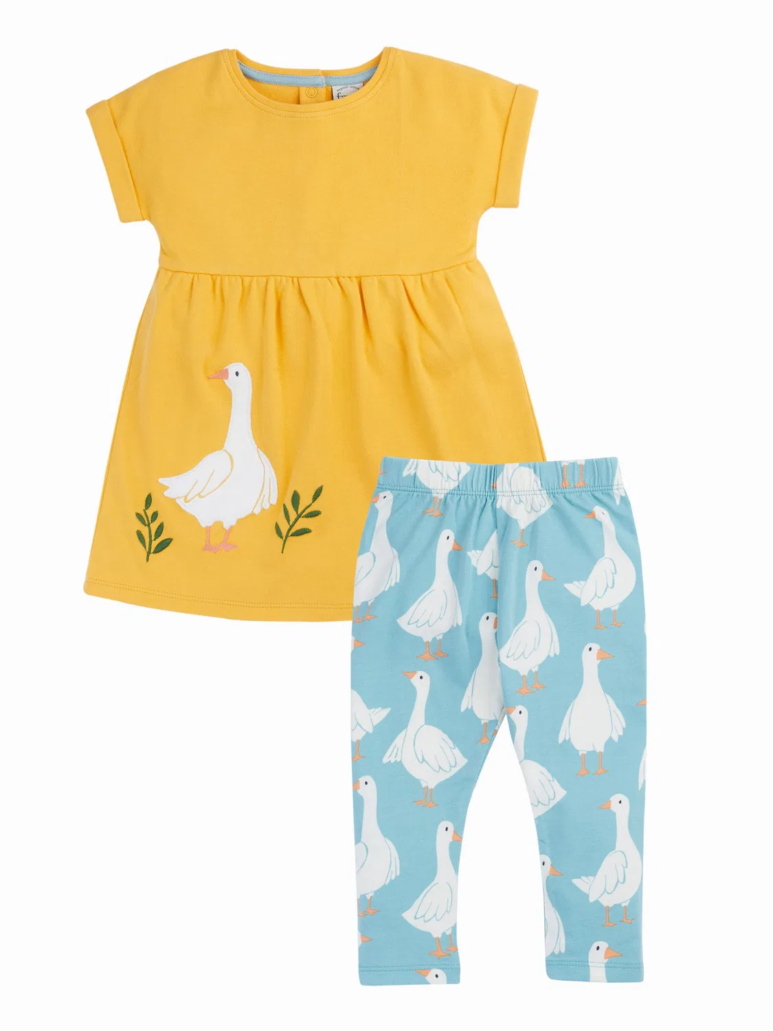Комплект одежды для новорожденных Frugi Mari, желтый — фото 3