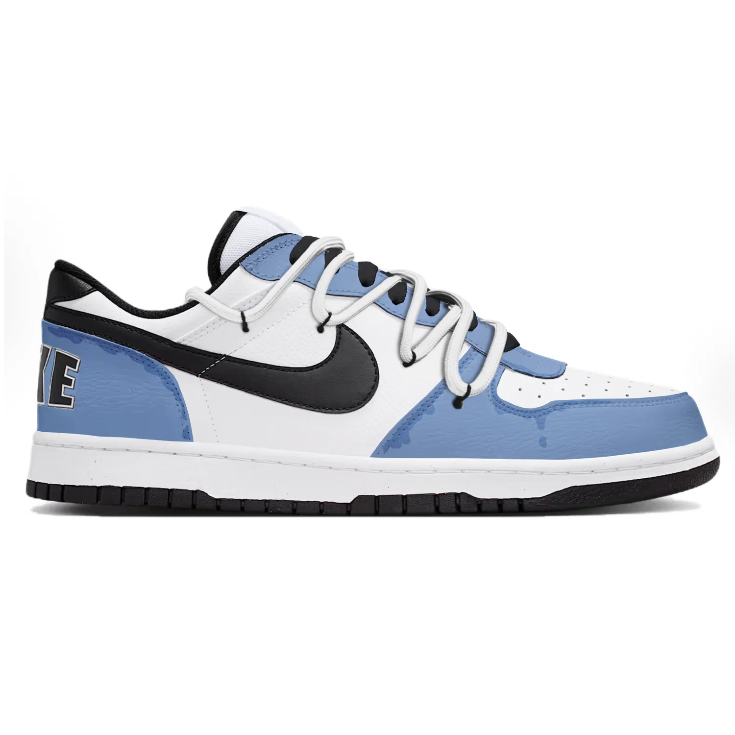 Детские скейтборд-кроссовки с низким верхом Blue/White/Black Nike — фото 4