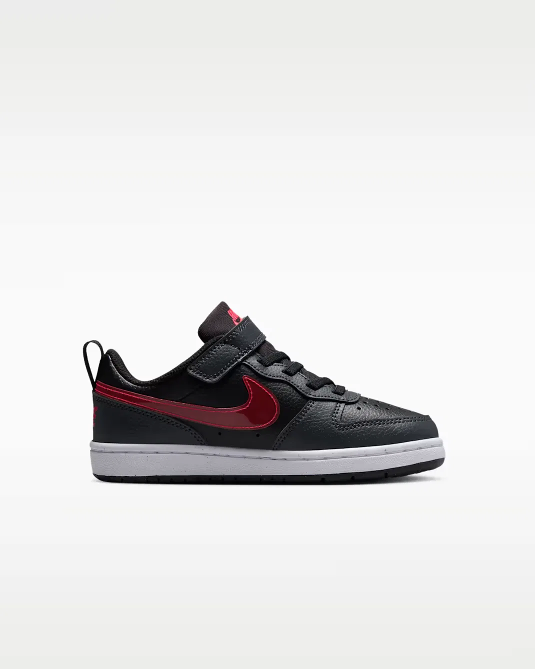 Детская обувь Nike Court Borough Low, Black/Anthracite/White/University Red — фото 3