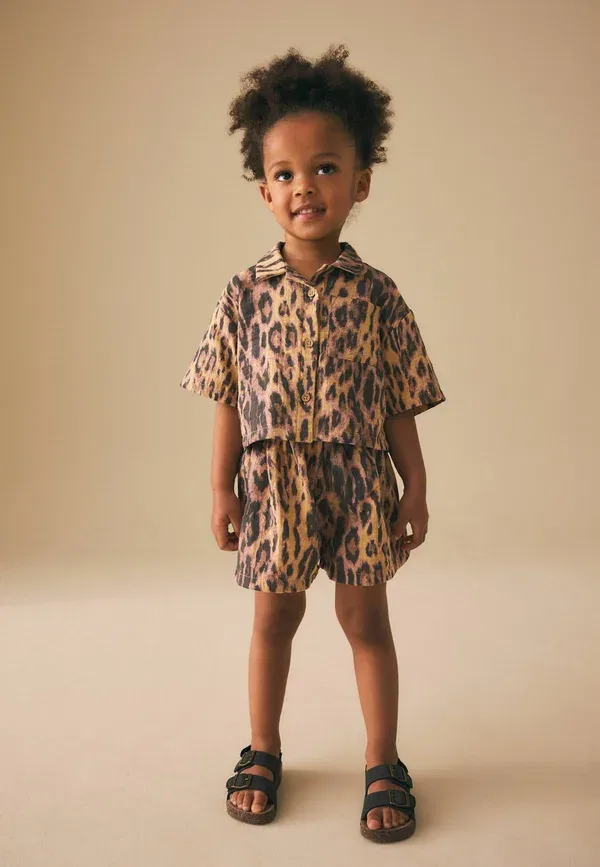 Комплект из рубашки и шорт с принтом Animal Print, Next, animal print, животный принт — фото 2